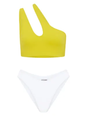 Let's Swim  teardrop one-shoulder bikini top