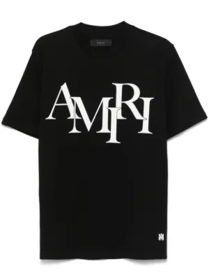 AMIRI Amiri staggered logo T-shirt