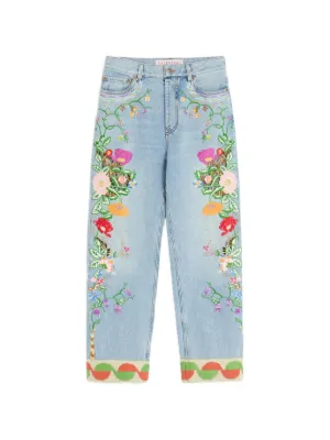 Valentino Garavani embroidered jeans