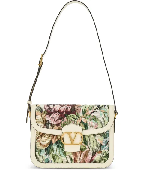 Valentino Garavani 9to5 jacquard shoulder bag