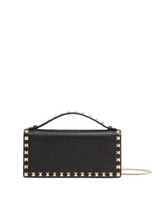 Valentino Garavani Rockstud grained-leather cross body bag