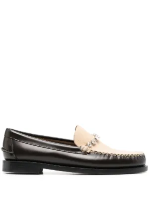 Forte Forte x Sebago crystal-embellished loafers