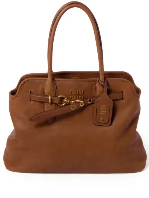Miu Miu Aventure nappa leather bag