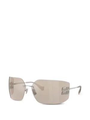 Miu Miu Eyewear logo-detail sunglasses