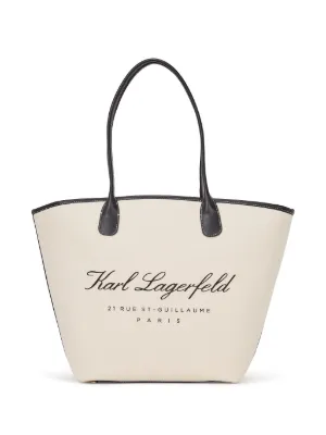 Karl Lagerfeld medium Hotel Karl canvas tote bag