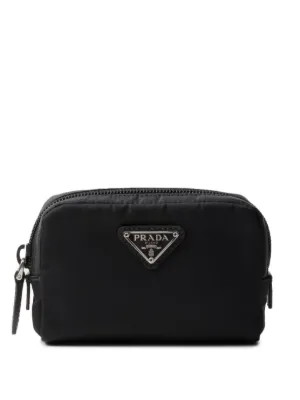 Prada triangle-logo pouch