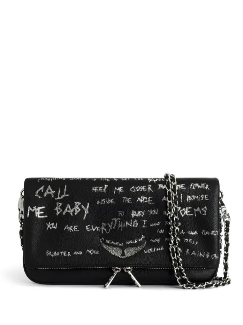 Zadig&Voltaire Rock graffiti clutch