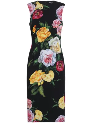 Dolce & Gabbana floral-print midi dress