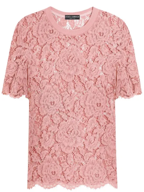 Dolce & Gabbana DNA floral lace top
