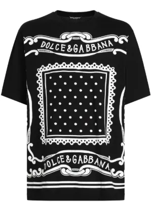 Dolce & Gabbana bandana-print cotton T-shirt
