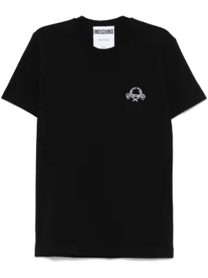 Moschino logo-embroidered T-shirt