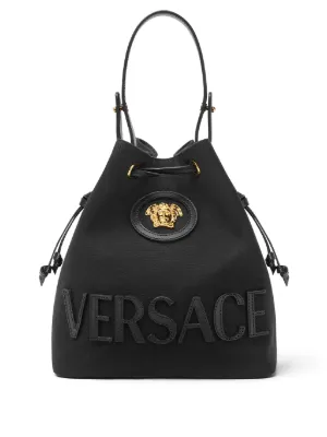 Versace La Medusa canvas bucket bag
