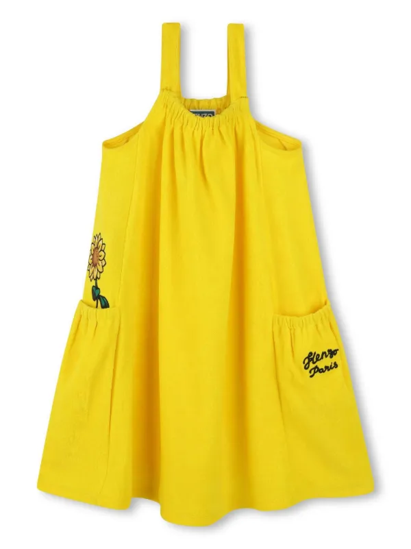 Kenzo Kids logo-embroidered dress