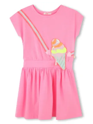 Billieblush ice-cream appliqué dress