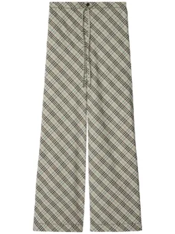 Burberry checked trousers