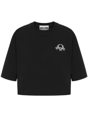 Moschino embroidered-logo T-shirt