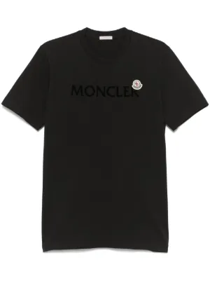 Moncler flocked-logo cotton T-shirt