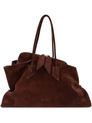 The Attico La Passeggiata leather shoulder bag