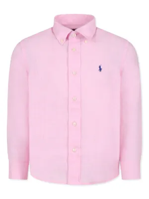 POLO RALPH LAUREN KIDS linen shirt