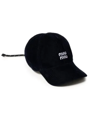 Miu Miu velvet baseball cap