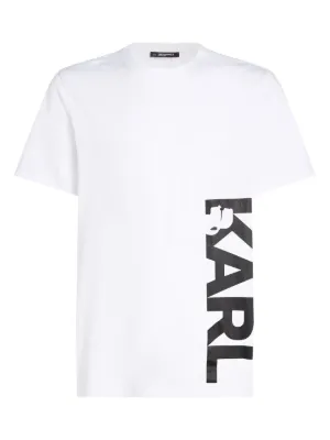 Karl Lagerfeld logo-print beach T-shirt