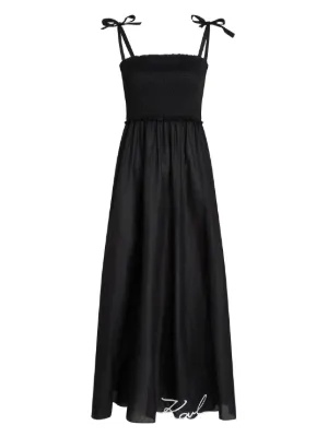 Karl Lagerfeld DNA Signature sheer beach maxi dress