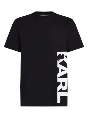 Karl Lagerfeld logo-print beach T-shirt