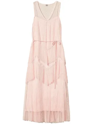 TWINSET pleated tulle dress