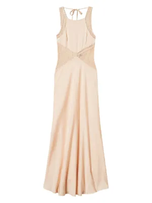 TWINSET long lace-detail dress