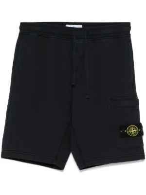 Stone Island logo-patch drawstring shorts