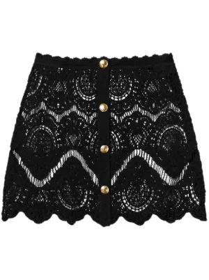 TWINSET crochet mini skirt