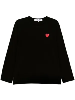 Comme Des Gar&ccedil;ons Play heart-patch T-shirt