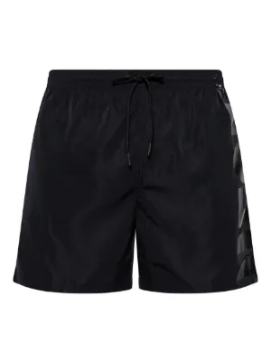 Diesel logo-print drawstring swim shorts