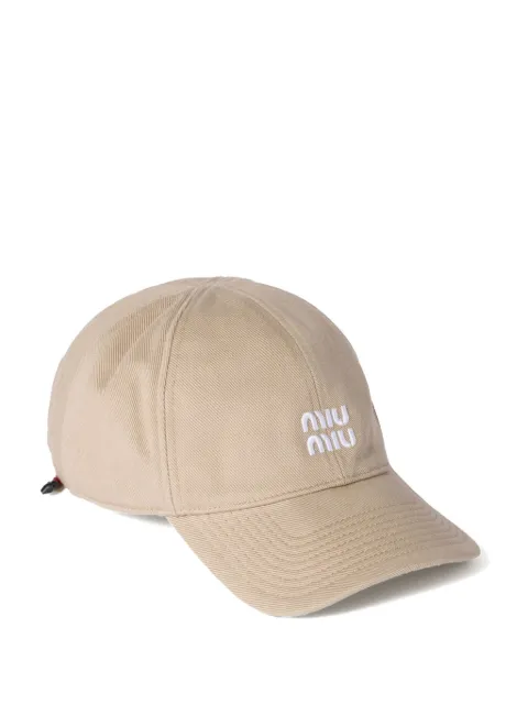Miu Miu denim baseball cap