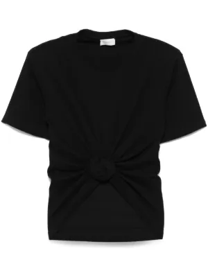 Magda Butrym knot-detail T-shirt