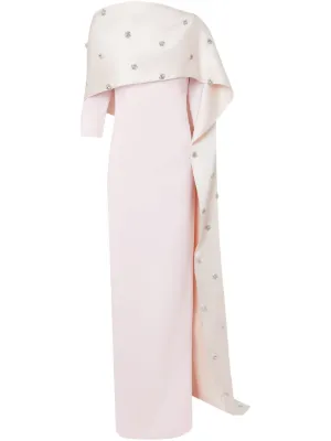 Safiyaa cape-attached dress