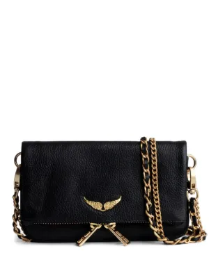 Zadig&Voltaire mini Rock Nano grained leather cross body bag