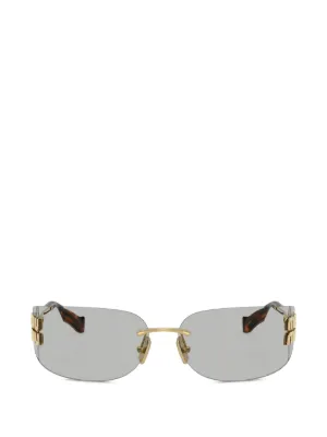 Miu Miu Eyewear logo-detail sunglasses