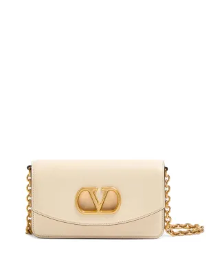 Valentino Garavani Vain clutch bag in shiny calfskin