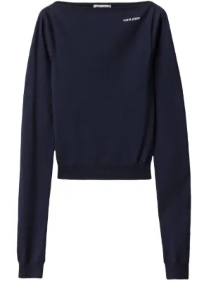 Miu Miu boat-neck sweater