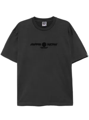 AAPE BY *A BATHING APE&reg; logo embroidered T-shirt