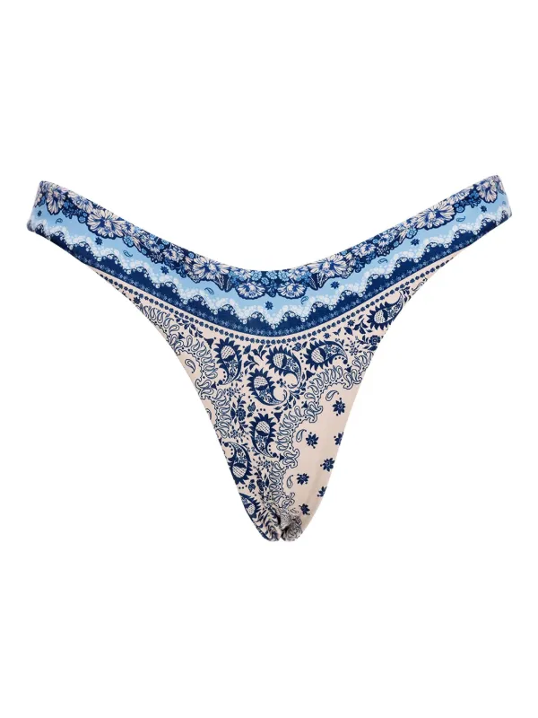 Agua Bendita Avy paisley-print bikini bottom