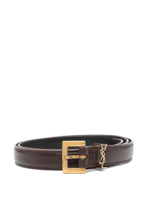 Saint Laurent Cassandre leather belt