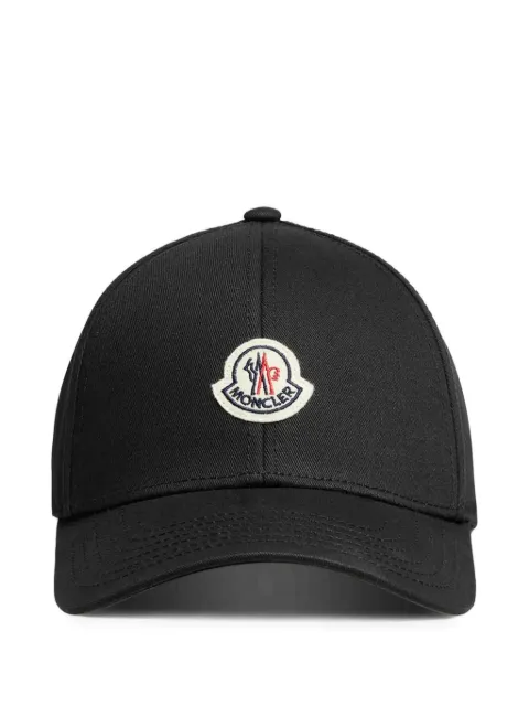 Moncler logo-patch cotton cap