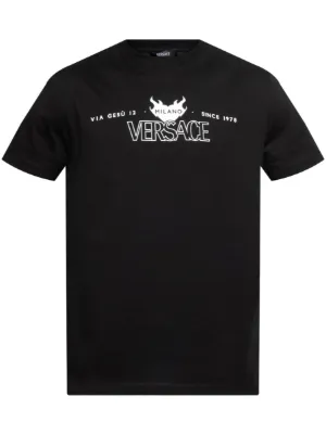 Versace printed cotton-jersey T-shirt
