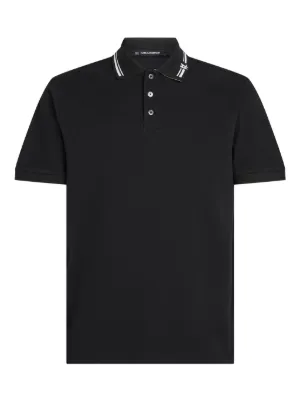 Karl Lagerfeld contrast-trim polo shirt