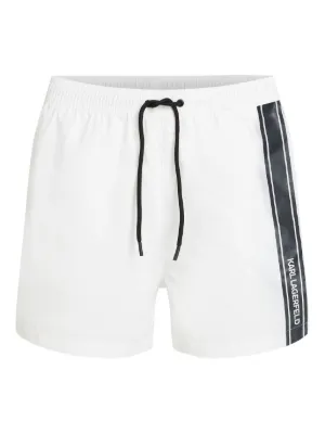Karl Lagerfeld side-stripe swim shorts