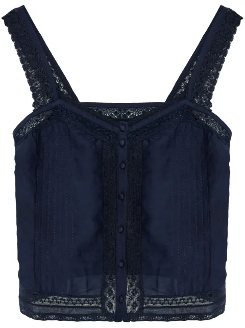 Zadig&Voltaire lace-trimmed tank top 