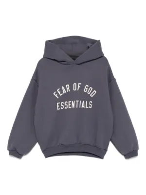 FEAR OF GOD ESSENTIALS KIDS logo-print hoodie