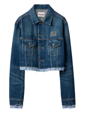 Miu Miu  washed denim jacket 